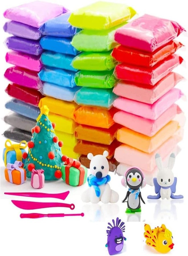 Eclet (Pack of 12) Air Dry Clay, Colorful Children Soft Clay, Creative Art Crafts, Gifts for Kids-Multi Color. Non-Toxic Modeling Magic Fluffy Foam Bouncing Clay Putty Kit for Kids with Tools .47 - Image 1